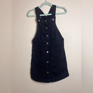 Black corduroy jumper girl size small old navy